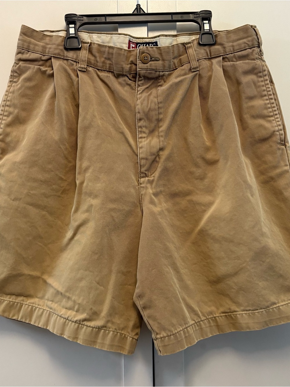 Vintage 90s Chaps Ralph Lauren Khaki Chino pleated Cttn Men's Size 34 High Rise